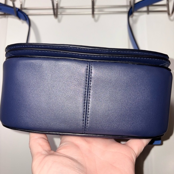 💙 Coach Saddle Bag 20 Signature Canvas & Leather Horse & Carriage C4059 - Picture 4 of 14